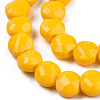 Opaque Solid Color Glass Beads Strands GLAA-N052-06-A04-3