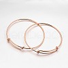 Adjustable Brass Bangles Making X-BJEW-E218-01RG-1