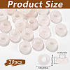 SOFPLATE 30Pcs Natural Rose Quartz European Beads G-SP0001-01A-04-2