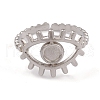 Non-Tarnish 304 Stainless Steel Eye Open Cuff Rings for Women RJEW-G285-76P-2