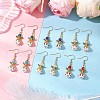 Angel Handmade Glass Seed Beads Dangle Earrings for Women EJEW-MZ00395-1