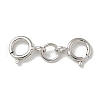 S925 Sterling Silver Double Spring Ring Clasps STER-R003-07P-1
