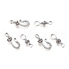 Tibetan Style Alloy S-Hook Clasps TIBE-L003-031AS-1