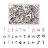 Kissitty 120Pcs 30 Style Tibetan Style Alloy Pendants FIND-KS0001-19-1