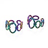 304 Stainless Steel Oval Wrap Cuff Ring RJEW-N038-099-1