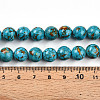 Dyed Synthetic Turquoise Round Beads Strands TURQ-Q100-01C-01-01-4