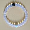 Yin-yang Style Silicone Round Beaded Bracelets for Women Men FS-WG639CC-14-1