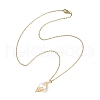 Natural Pearl Pendant Necklace NJEW-JN04309-1
