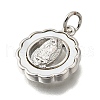 Brass Shell Pendants KK-D328-01P-B-2
