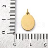 304 Stainless Steel Charms STAS-E550-31G-3