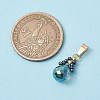 Glass Seed Beaded Pendants PALLOY-MZ00590-04-2