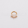 316L Surgical Stainless Steel Clear Cubic Zirconia Hoop Nose Rings WG4B84E-01-4