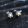 S999 Fine Silver Star Stud Earrings CH9879-1