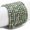 Natural Amazonite Beads Strands G-K068-03-4mm-A-1