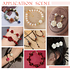 AHADERMAKER 64Pcs 8 Colors Synthetic Coral 3D Flower Rose Beads CORA-GA0001-02-6