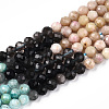 Natural & Synthetic Mixed Gemstone Beads Strands G-D080-A01-02-03-4