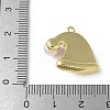 Christmas Brass Enamel Pendants KK-P290-06B-G-3