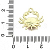 Brass Red Enamel Carb Links Connector Charms KK-K400-19G-3