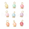 Opaque Acrylic Pendants PALLOY-JF03930-02-1