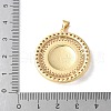Brass Micro Pave Clear Cubic Zirconia Pendants KK-A252-27G-3