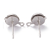 Non-Tarnish 304 Stainless Steel Post Earring Studs STAS-J031-01-2