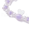 6Pcs 6 Colors Transparent Acrylic Beads Stretch for Women BJEW-JB11736-4