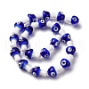 Handmade Evil Eye Lampwork Beads Strands LAMP-S069-01E-4