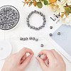 Olycraft 100Pcs Printed Natural Wooden Beads WOOD-OC0002-15-4