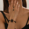Flower Alloy Finger Ring Bracelets for Women WGDA335-01-3