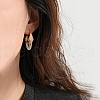 Aloy Bag Hoop Earrings EJEW-H160-01GS-1