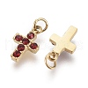 316 Surgical Stainless Steel Tiny Cross Charms X-STAS-F256-023C-G-3