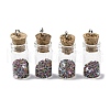 Glass Wishing Bottle Pendant Decorations GLAA-XCP0001-59-1