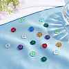 SUNNYCLUE 90Pcs 9 colors Epoxy Resin European Beads RPDL-SC0001-03-4