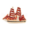Sailing Boat Enamel Pins JEWB-D303-02G-2