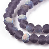 Imitation Jade Glass Beads Strands EGLA-A034-T2mm-MB15-3