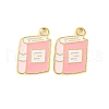Golden Plated Alloy Enamel Pendants ENAM-Z017-12G-03-1