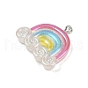 Transparent Resin Pendants RESI-R467-01P-03-2