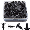 Gorgecraft 100Pcs Nylon Gauge Rivets FIND-GF0005-72A-1