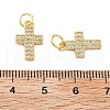 Brass Micro Pave Cubic Zirconia Pendants KK-C092-21D-G-3