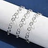 304 Stainless Steel Rolo Chains Bracelets for Women BJEW-U043-02P-3