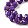 Natural Quartz Dyed Beads Strands G-U023-A02-13-4