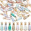 Beebeecraft 40Pcs Faceted Glass Pendants GLAA-BBC0001-05-1