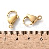 304 Stainless Steel Lobster Claw Clasps STAS-V007-01G-G-3