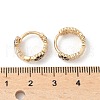 Daisy Brass Enamel Hoop Earrings for Women EJEW-G434-01G-01-5