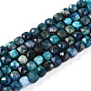 Natural Chrysocolla and Lapis Lazuli Beads Strands G-T141-65-4