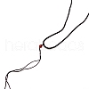 Nylon Pendant Cord Loops NWIR-WH0012-02B-2