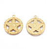 Ion Plating(IP) 201 Stainless Steel Pendants STAS-N098-076LG-1