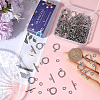 SUNNYCLUE 40Pcs 304 Stainless Steel Ring Toggle Clasps STAS-SC0007-36-3
