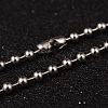 304 Stainless Steel Ball Chain Necklaces NJEW-L427-02P-1