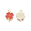 Rack Plating Alloy Enamel Pendants ENAM-N055-088-03LG-3